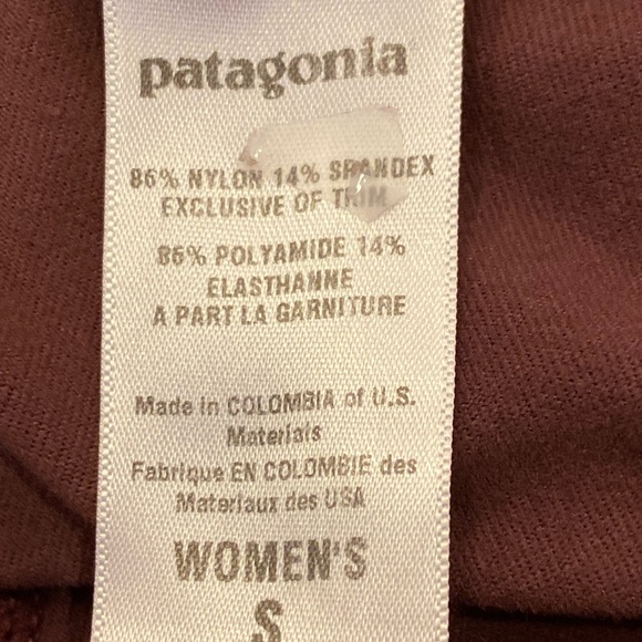 Patagonia Womens Cropped Yoga Pants Drawstring Waist /Pockets Purple /Size Small - Picture 8 of 10
